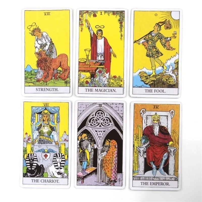 The Rider Tarot with Tin Box Tarot Cards Gilded Edge with Paper Guidebook Oracle Tarot Game Deck Party Astrology Cards Oracle 2