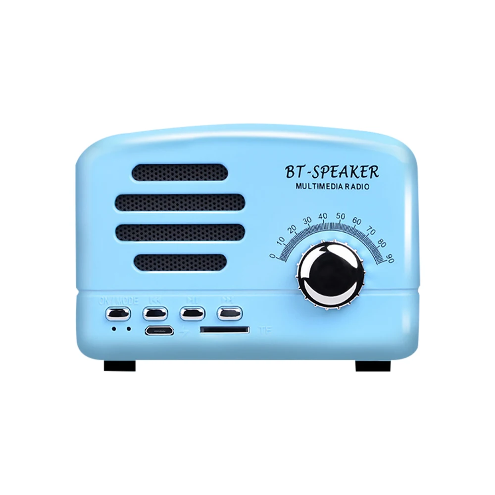 BT01 Retro Bluetooth-compatible5.0 Speaker Wooden Old Classic Style Strong Bass Enhancement Loud Volume Sound Box With FM Radio
