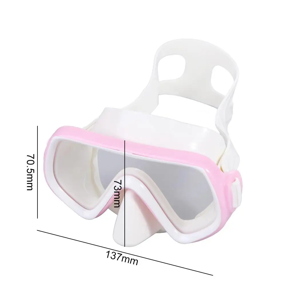 PVC Strap Kids Swim Goggles Anti Fog with Nose Cover Pool Swim Eyewear Vibrant Colors Anti-Leak Snorkel Swimming Goggles Girls 6