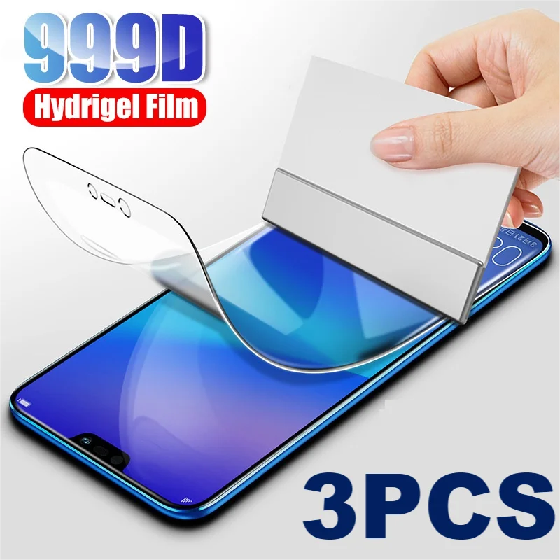 

3PCS For Huawei Hydrogel Film Full Cover Screen Protector Honor 10 Film Protective Film on Honor 20 9 Lite 9X 9A 9C 9S 8A
