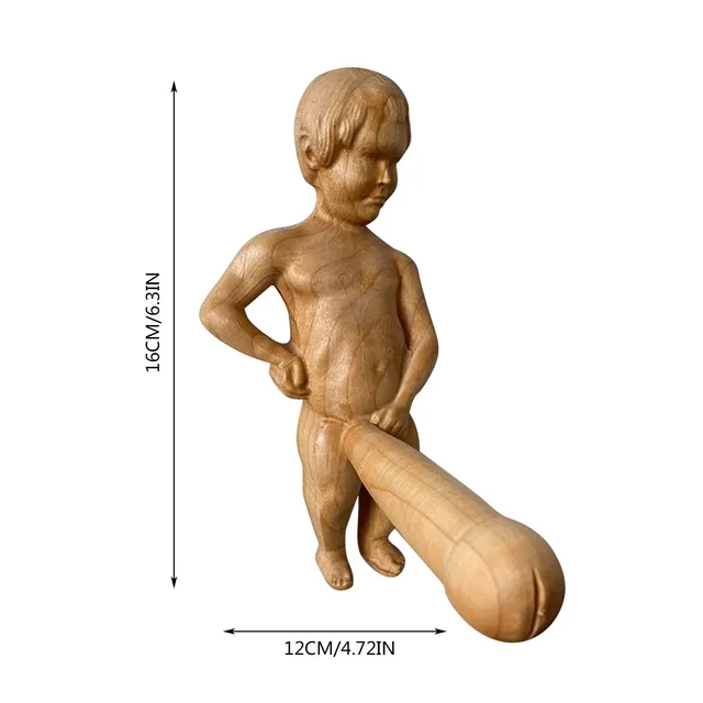 Funny Wooden Penis Toilet Paper Holder 5