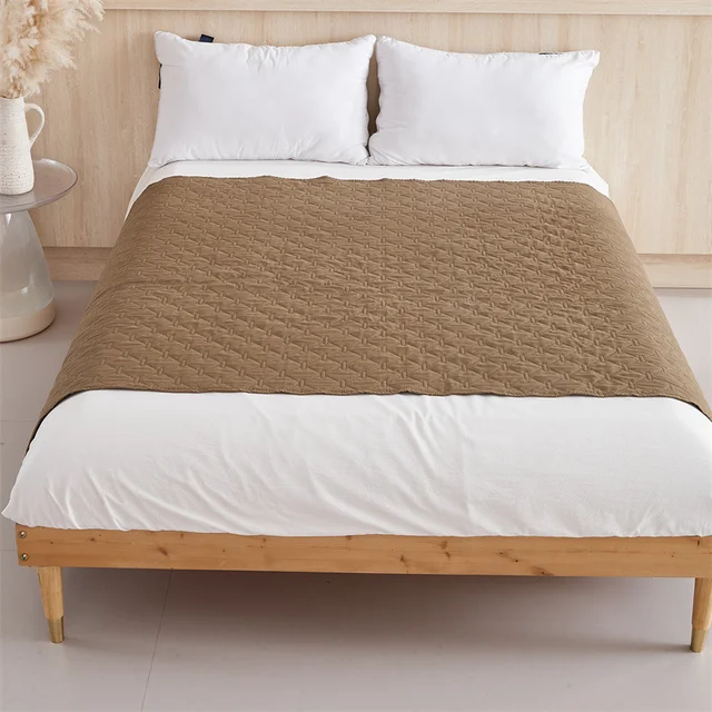 Couvre-matelas à carreaux sur le lit, couvre-matelas respirant pour enfants et animaux de compagnie, couvre-matelas pour chiens et chats, drap de lit 3
