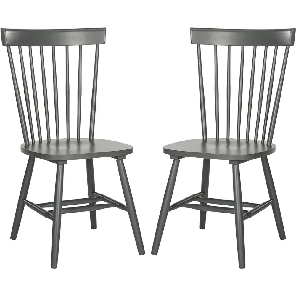 

Country Farmhouse Charcoal Grey Spindle Side Chair (Set of 2)freight Free Dining Room Furniture