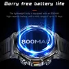 2025 New Sports Smartwatch 800mAh Battery 1.8-Inch HD TFT Display Wireless Talk LED Flashlight Stainless Steel Strap Compatible 5