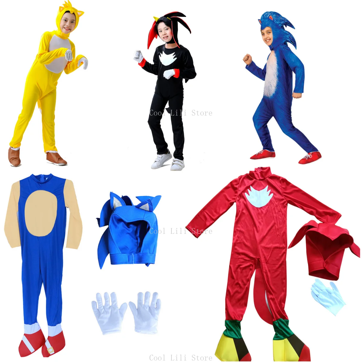 2024 New Kid Sonic Cosplay Costumes Prop Miles Tails Prower Tuta Coda Volpe Regalo Di Halloween Body