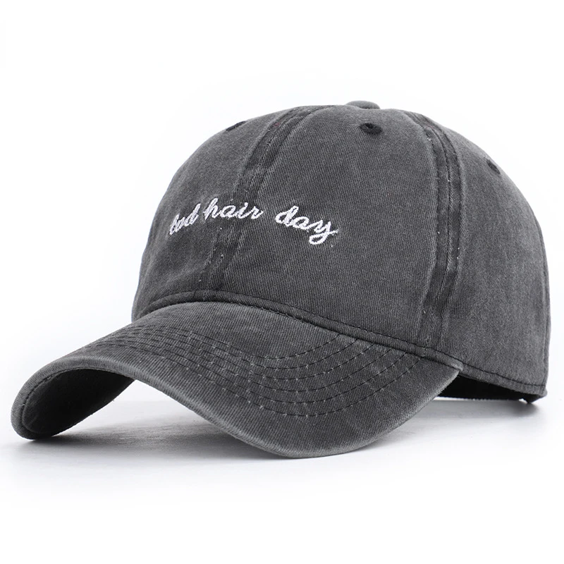 

Embroidered Cotton Cap Vintage Washed Baseball Hat Unisex Adjustable Snapback Hat Outdoor Sports Hat Trucker Hat