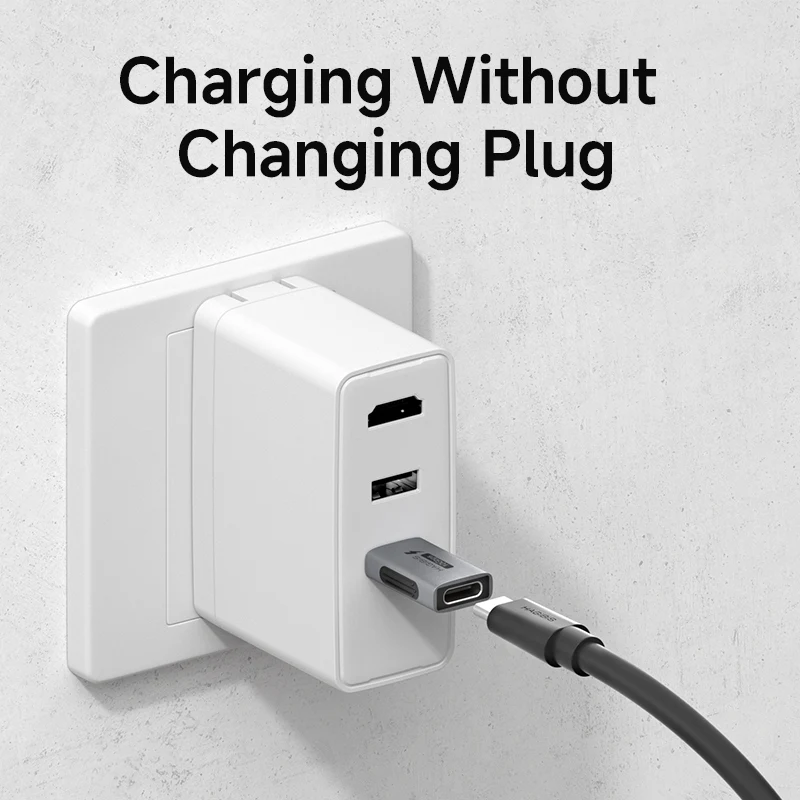 Hagibis USB A Male to USB C Female Adapter 10Gbps High-Speed Data Transfer 60W Fast Charging Conventer Plug for Macbook Tablet