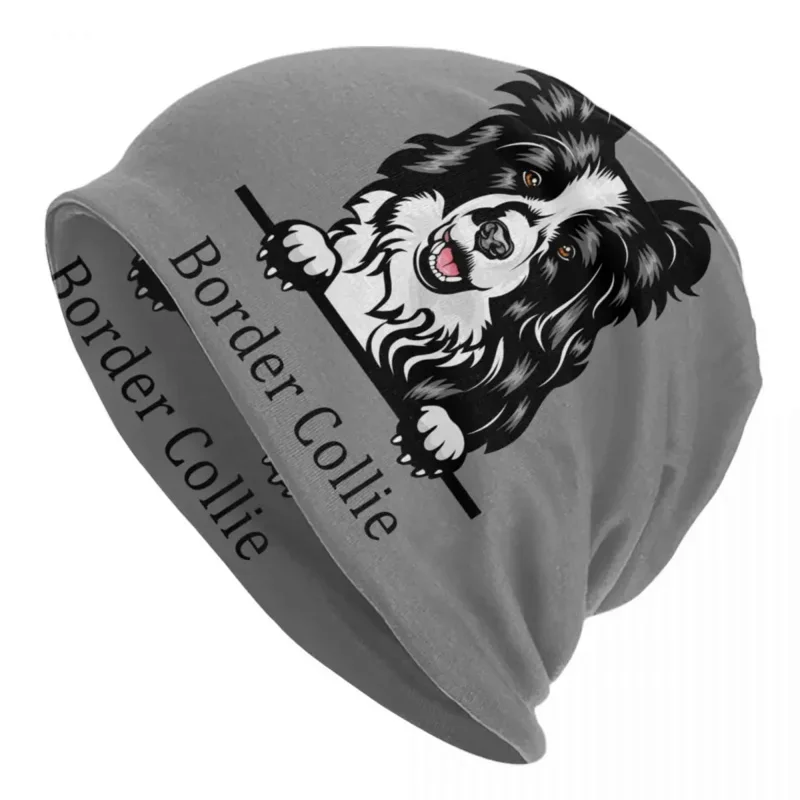 

Border Collie Dog Bonnet Hats Hip Hop Knitted Hat For Men Women Winter Warm Pet Animal Skullies Beanies Caps