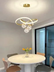 Modern Glass Ball LED Chandeliers lustre for Living Dining Room Bedroom Kitchen Pendant Lamps Indoor Hanging Lighting Fixture