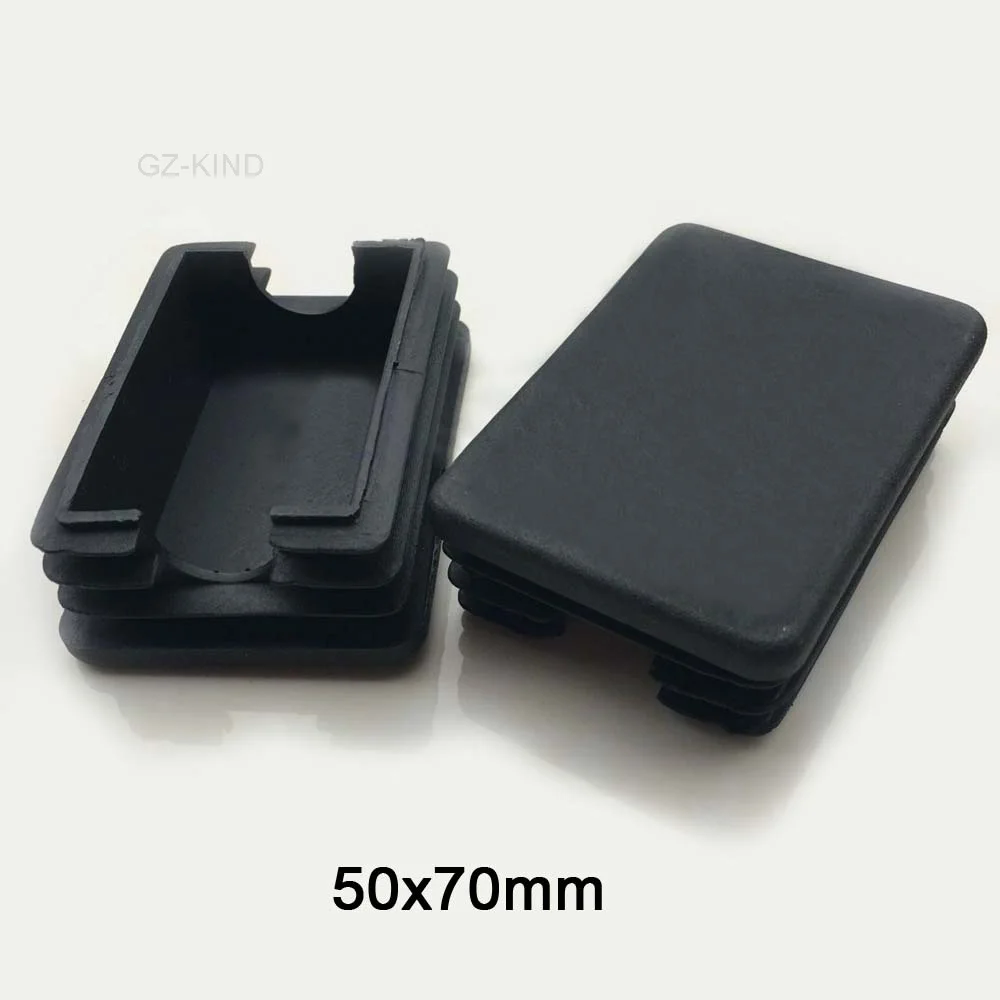Квадратные пластиковые черные вставки для пробки трубки 45x45 мм, 2/5/8 шт. 2 16 шт пластиковые черные квадратные концевые заглушки 10x10 мм 100x100 мм