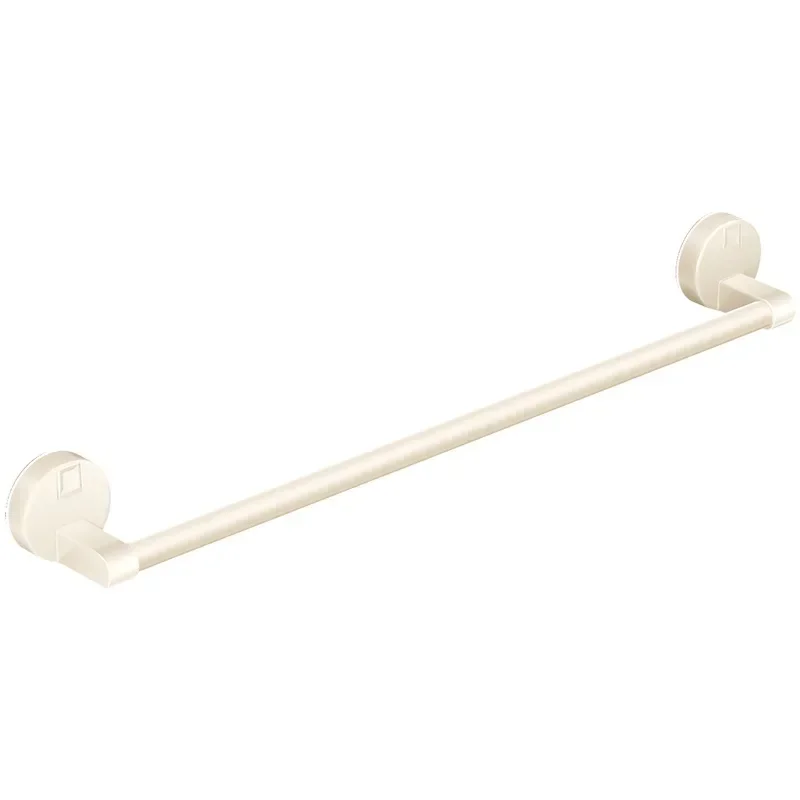 Cream Wind Suction Cup Towel Rack, Non-punching Bathroom Towel Bar, Bath Wall Hanger, Space-saving Storage Solution