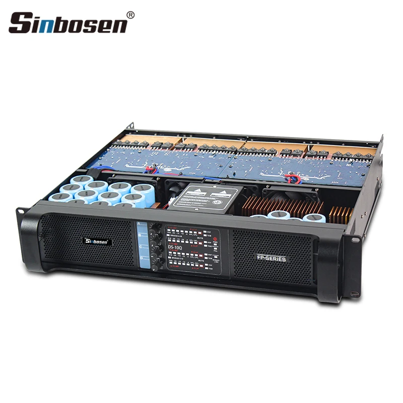 Sinbosen 10000q Stage Power Amplifier Professional DJ 2000w 4 Channels DS-10Q