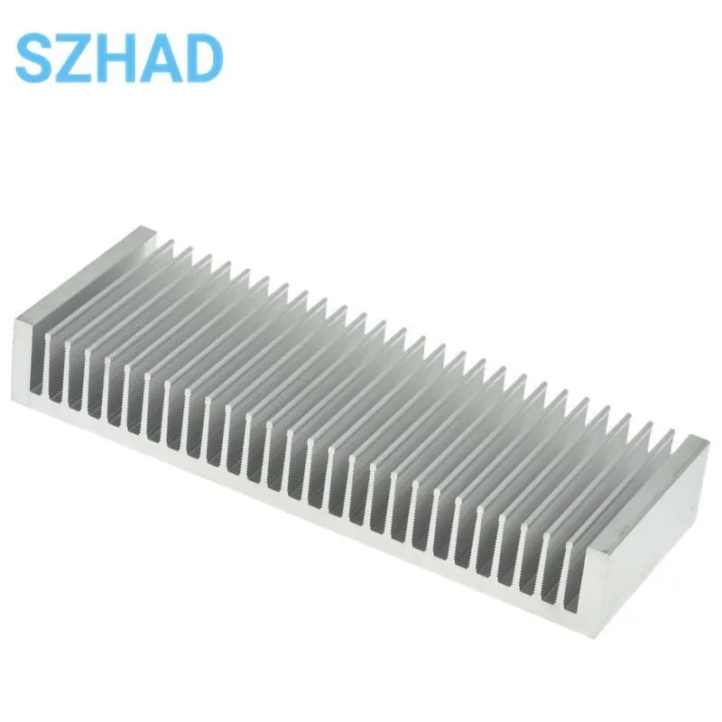 Premium Ultra-Thick Aluminum Heat Sink in Silver, 200x70x30mm