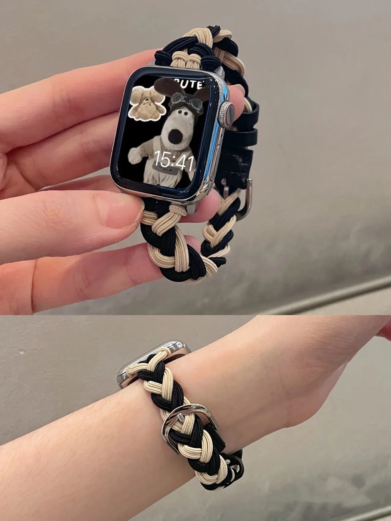 

Nylon Strap For Apple Watch 6 5 4 3 2 SE Color woven elastic Wristband For iWatch Series 38mm 42mm 40mm 44mm Bracelet strap