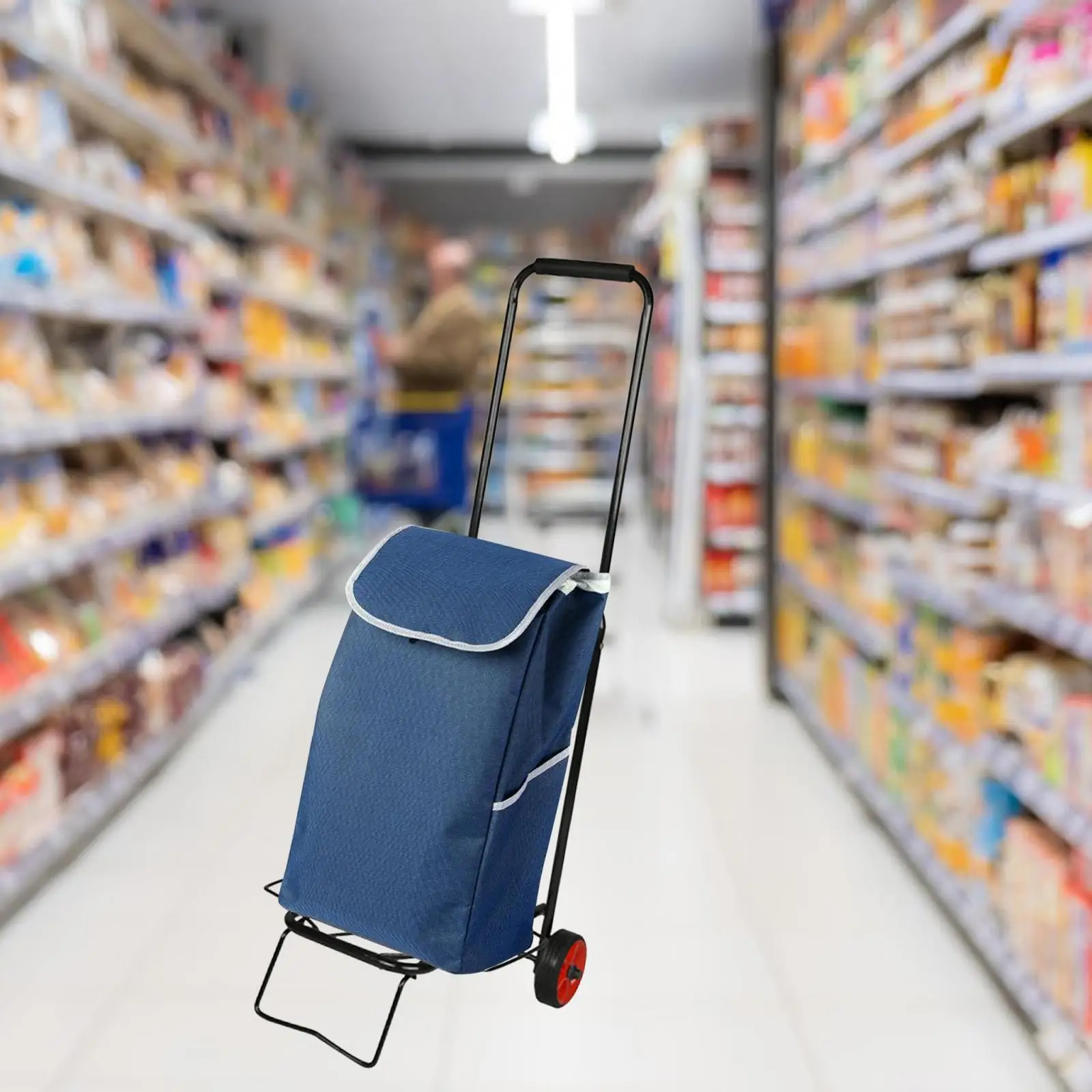 Folding-Hand-Truck-Foldable-Platform-Truck-Cart-Luggage-Cart-Luggage-Trolley-for-Office-Moving-Shopping-Travel.jpg Összecsukható Kézi Teherautó Platformon -Kocsi Poggyászkocsi Irodai Mozgó Vásárlási Utazáshoz - Image 5