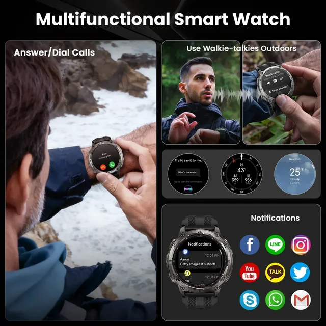 KOSPET TANK T4 GPS Smartwatch - Image 5