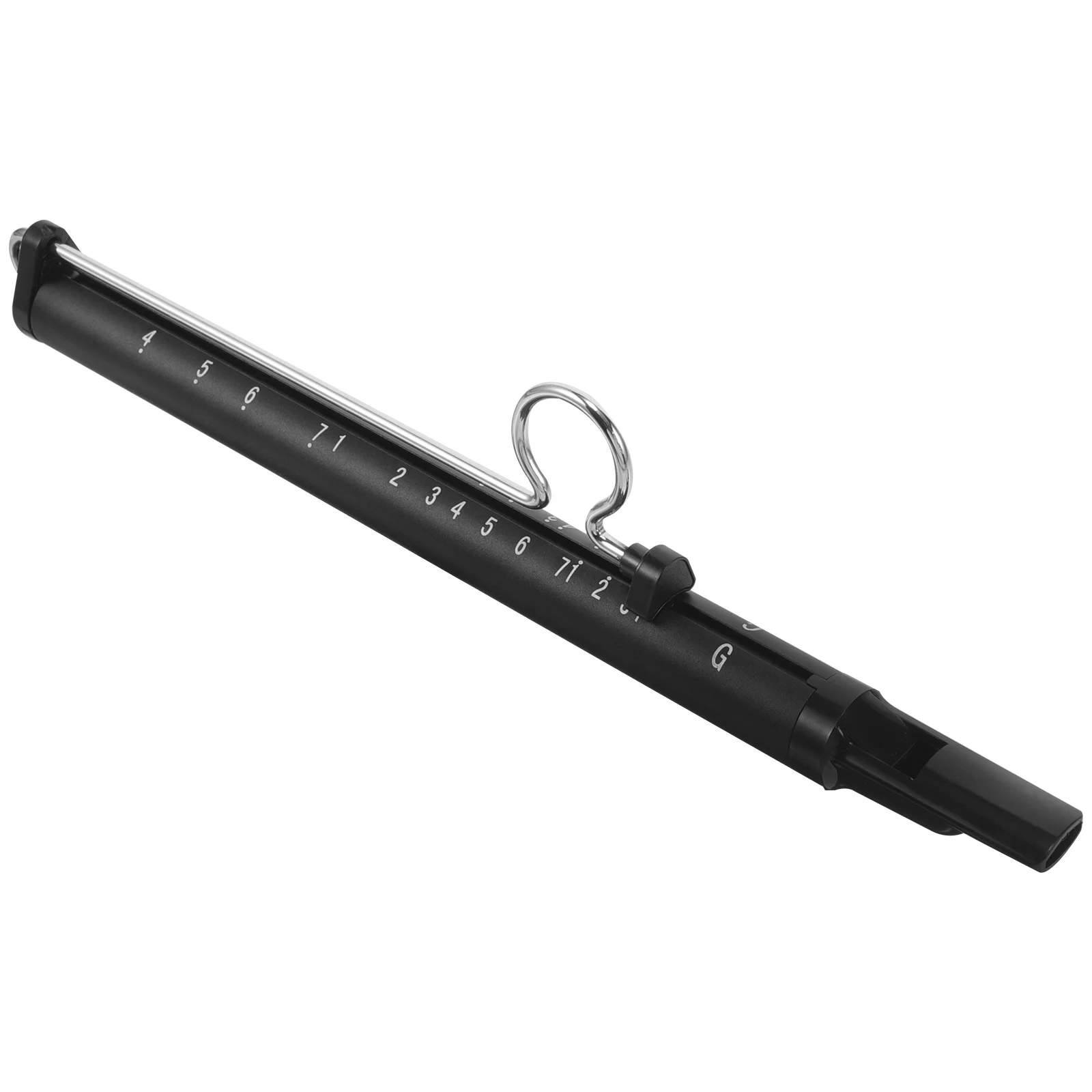 Black Slide Whistle Adjustable Tone Key Aluminum Alloy Abs Short Flute Kids Toys Musical Instruments Mouth Whistle