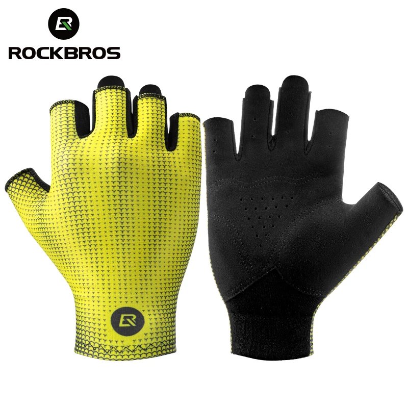 ROCKBROSCyclingGlovesHalfFingerBicycleGlovesMtbRoadBreathable
