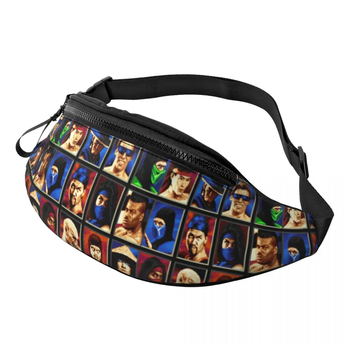 

Mortal Kombat II Genesis Character Select 16 Bit Retro Gamer Collage Belt Bag Stuff Trend For Women Crossbody Backpack