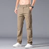 New Casual Pants Men Straight Fit Stretch Autumn Chino Trousers Male Formal Work Business Dress Khaki Fashion Spring Pants