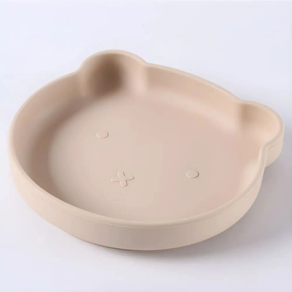 Silicone tableware set children cartoon dinner plate water cup fork spoon baby auxiliary food bowl baby silicone bowl 5
