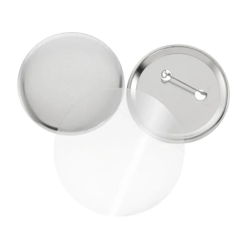 200PCS Badge Pin Button DIY Making Parts 25/32/37/44mm Metal