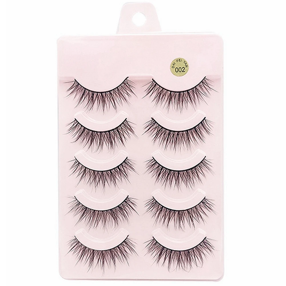False Eyelashes 5 Pairs Super Natural Lashes Faux Cils 3D Fake Eyelashes Extension Soft Band lots Long Thick Reusable for makeup eyelash extensions fake eyelashes eyelash extension eyelash extension lashes false eyelashes