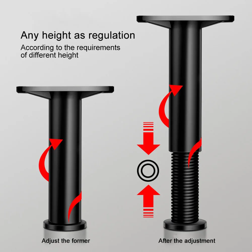 Adjustable Telescopic Bracket Furniture Heightening Bracket Bed Beam Support Fixer For Cabinet Table Legs Sofa Feet Replace
