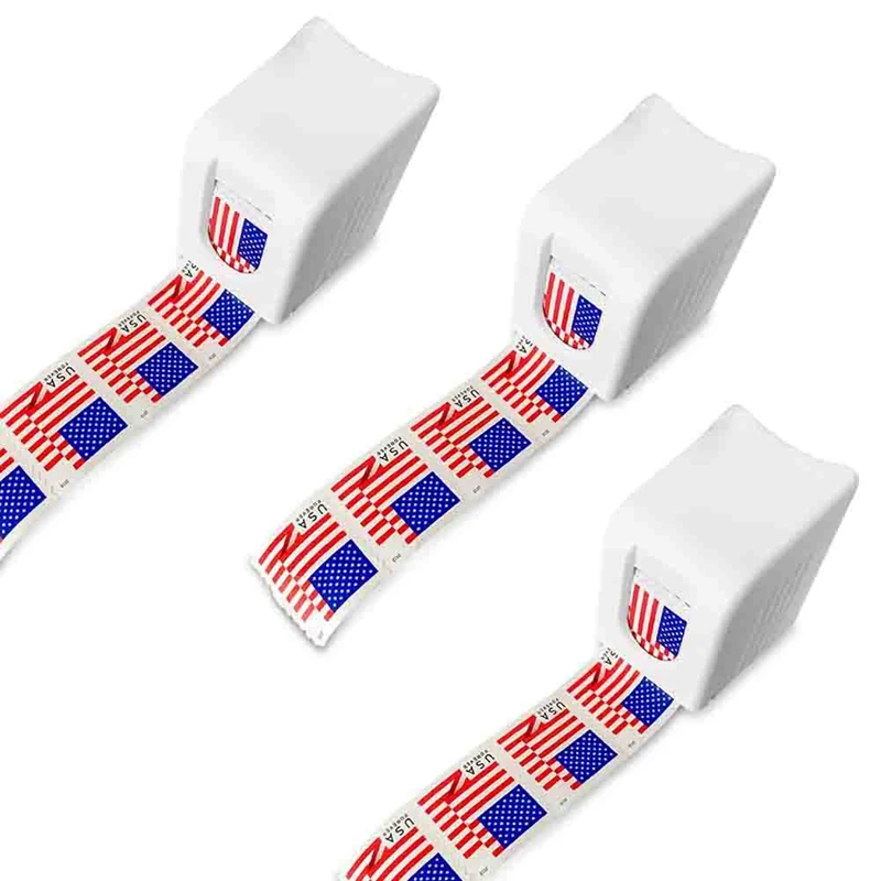 100 우표 롤용 우표 디펜서, 영원히 우표 거치대 정리함, 3 팩