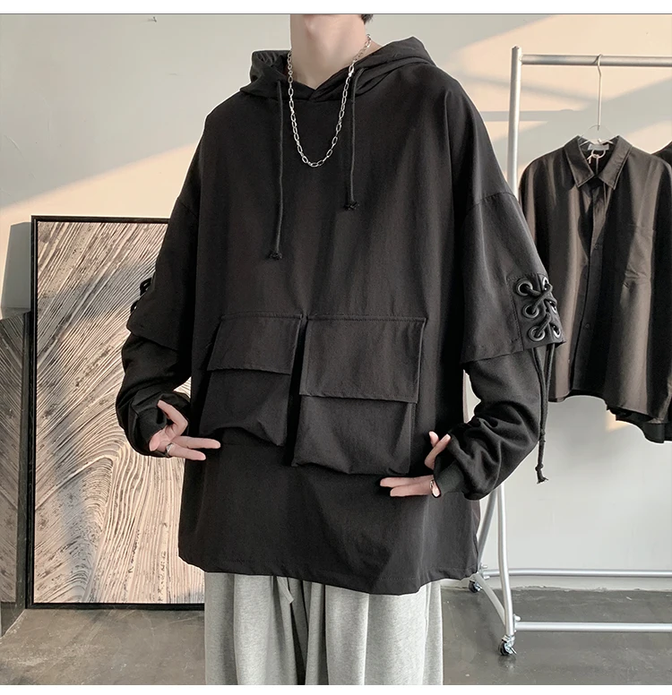 Men's Cargo Pocket Hoodie - Style 3