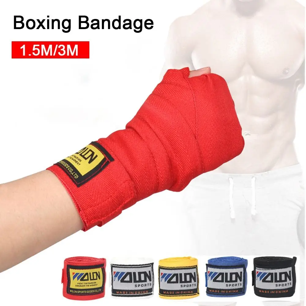 

2 Rolls Cotton Boxing Bandage Sports Strap Sanda Kick Boxing MMA Hand Gloves Wraps Belt Boxing Sports Wraps Bandage