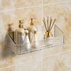Wall Mounted Cosmetics Storage Rack No Hole Required Plastic Corner Wall Shelf Organizer Bathroom Accessories 2