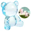 Clear Bear Figurine Small Statue Adorable nament Delicate Decoration Transparent Sculpture Garden Decor Gift 4