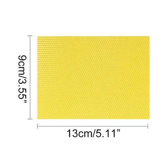 10 db Természetes Méhviasz Lapok Méhsejt Lapos Kaptár Cella Viasz Alapítvány Gyertya Készítéséhez Méhészet Barkácsolás - Image 6