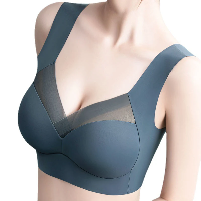 Womens Bras Seamless Large Size Top Support Show Small Comfortable No Steel Ring Underwear Yoga Fitness Sleep Vest