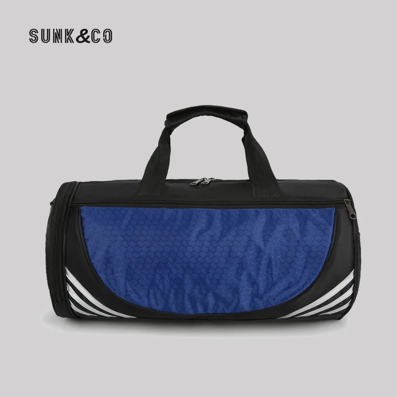 

Color Contrast Sports Bag Simple Gym Bag with Shoe Bin Team Training Bag Light Travel Bag