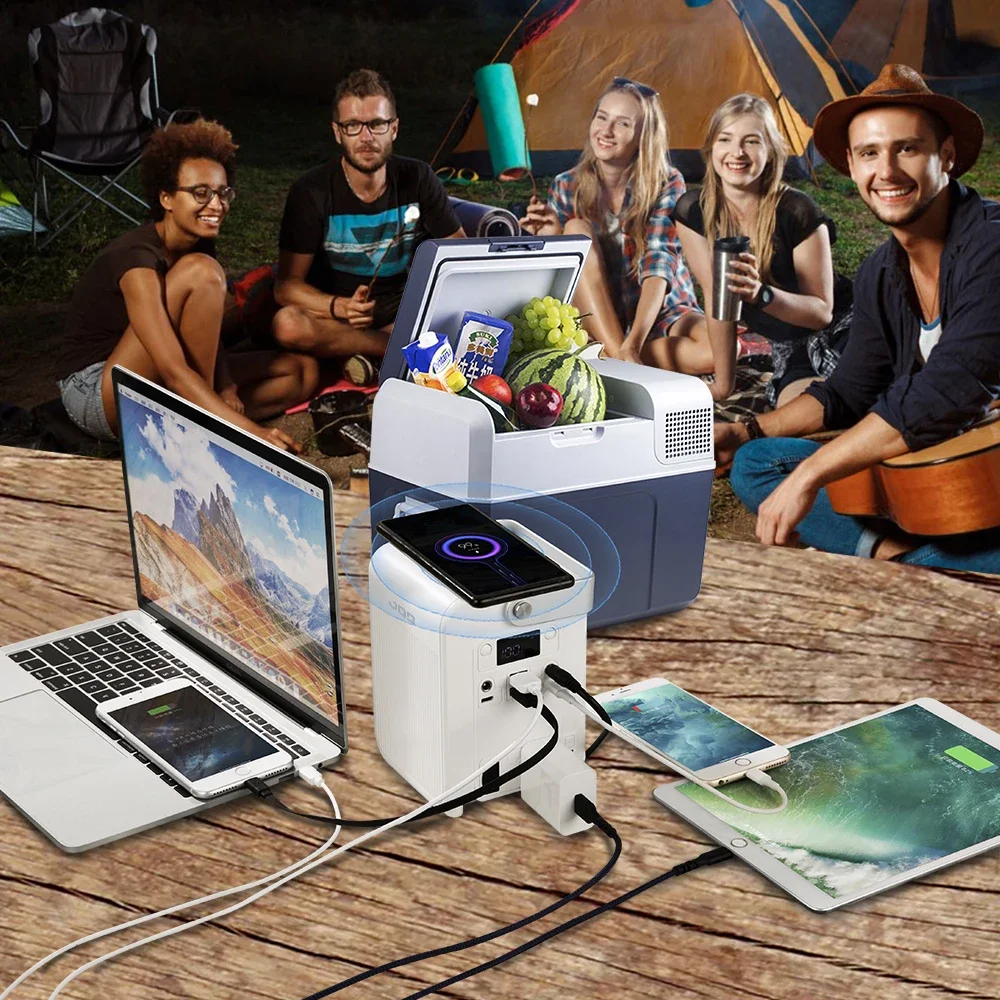 100W Portable Power Station 27000mAh 99.9Wh Jump Starter Camping Power Bank Charger Car Booster Outdoor Starting Device