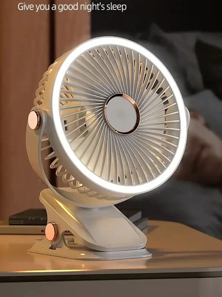 무선 LED 포함 휴대용 클립 선풍기, 충전식 720 ° 회전 공기순환기, 캠핑 및 사무실용 최고의 선택! 무선 LED 포함 휴대용 클립 선풍기, 충전식 720 ° 회전 공기순환기, 캠핑 및 사무실용 최고의 선택!