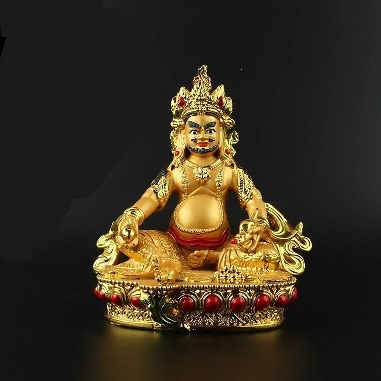 

Yellow God of wealth, Tibetan secret school, Tibetan Bala God of wealth, Buddhist dharma protector size:14.5*9.8cm