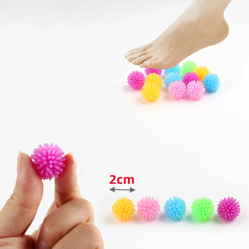 12PCS TPR Bayberry Ball Hedgehog Mini Massage Ball For Yoga Foot Massage Ball Vent Decompression Soft Squishy Squeeze Fidget Toy 3