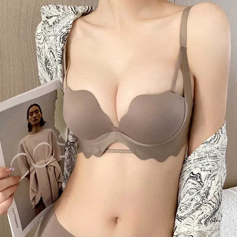 

Fashion Girl Trend Style Design Beautiful Back No Underwire Bra Cover Small Chest Comfortable Upper Support Underwear