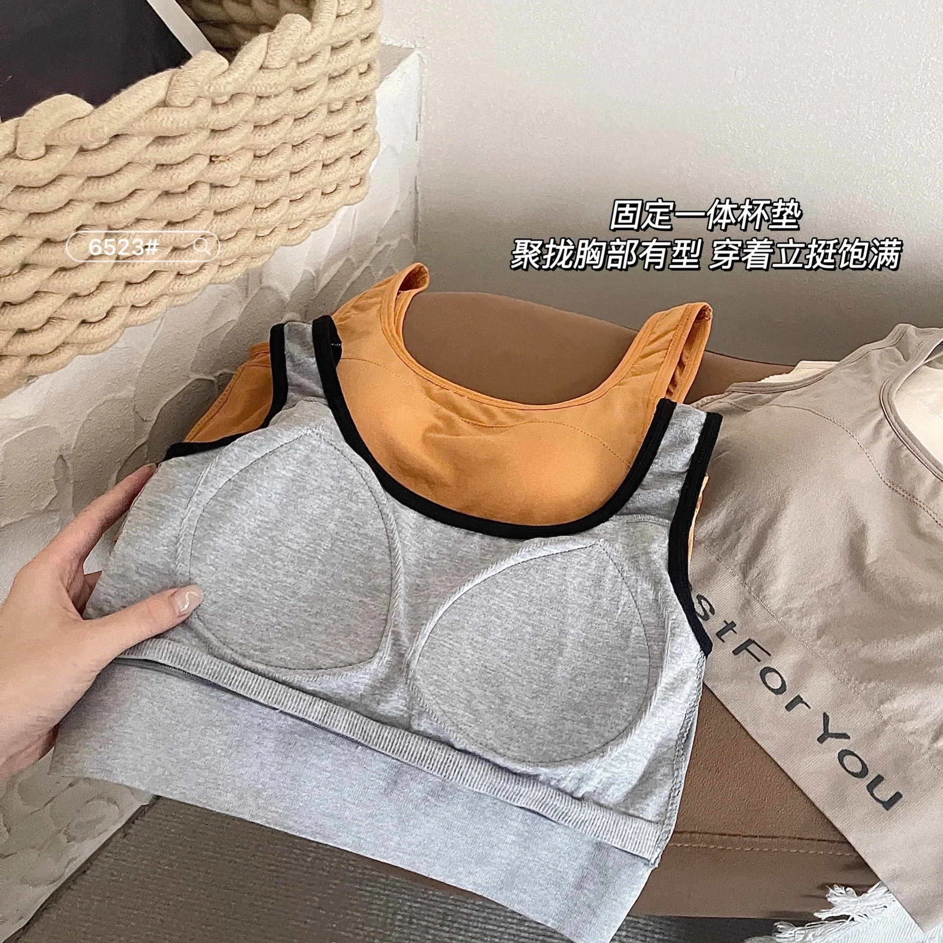 Women's Cotton Underwear Tube Tops Sexy Solid Color Top Fashion Push Up Bra  Girls Outdoor Letter Tank Up Female Lingerie - AliExpress
