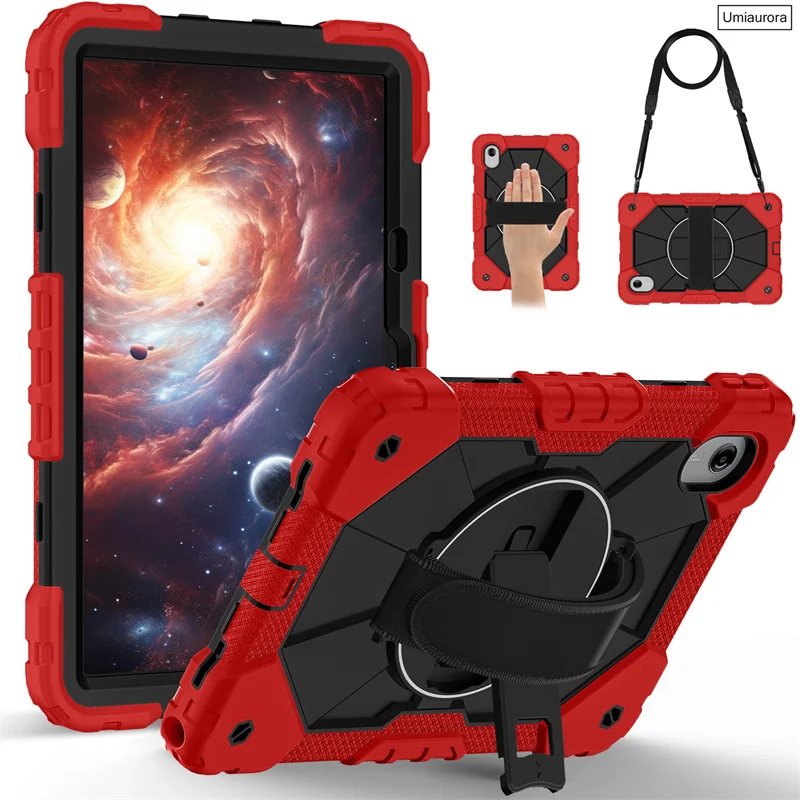 Shockproof Rugged Tablet Case with Stand and Strap
