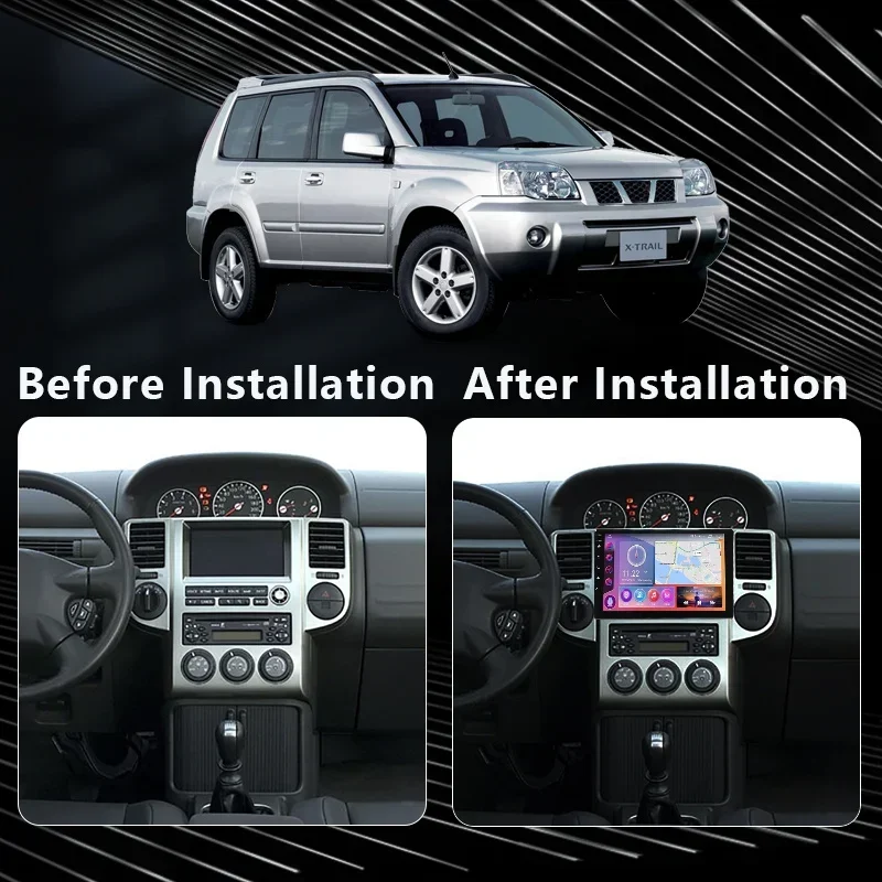 2K QLED Android 13 Car Radio Multimedia Video Player GPS AI Voice CarPlay 4G Stereo Head Unit For Nissan X-Trail 2003- 2007 car multimedia player,car radio