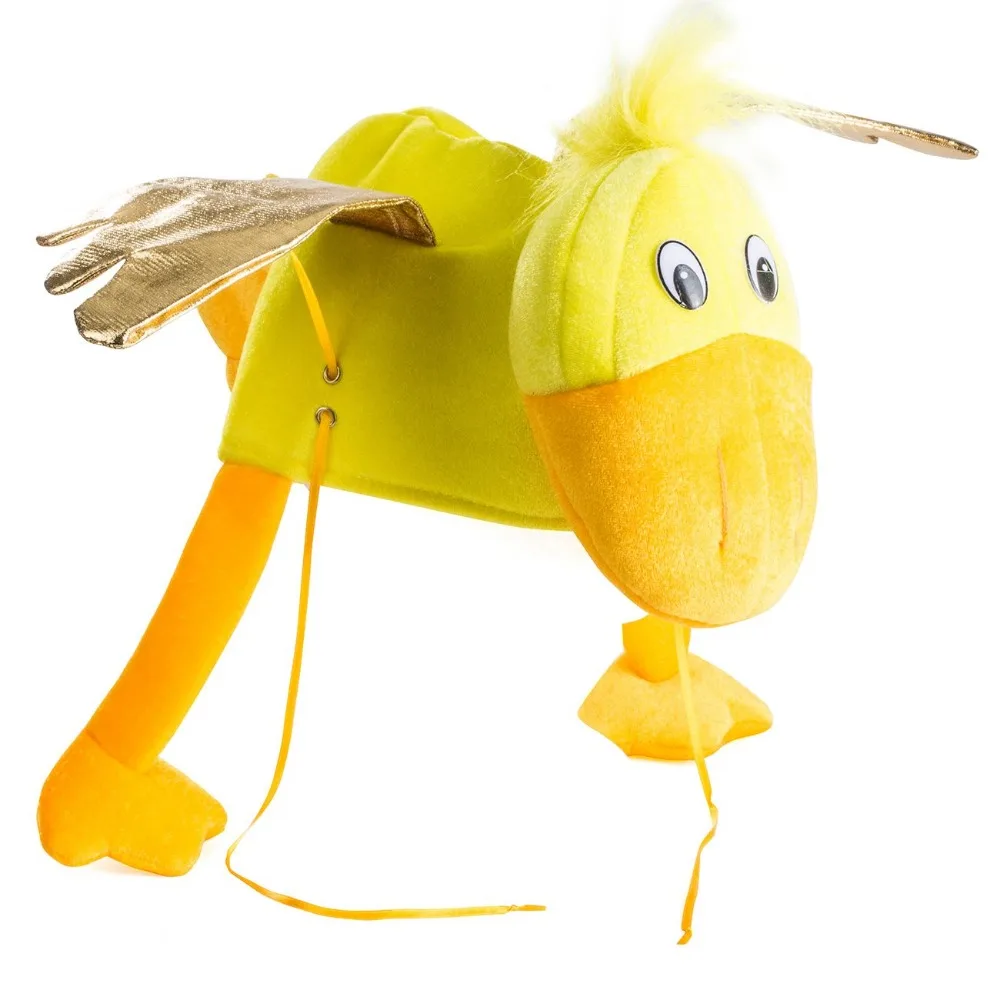 Flapping Wing Duck Hat Novelty Farm Animal Hat Pink Pig Cosplay Costume Props for Party Dress Up hats Christmas Funny Gift