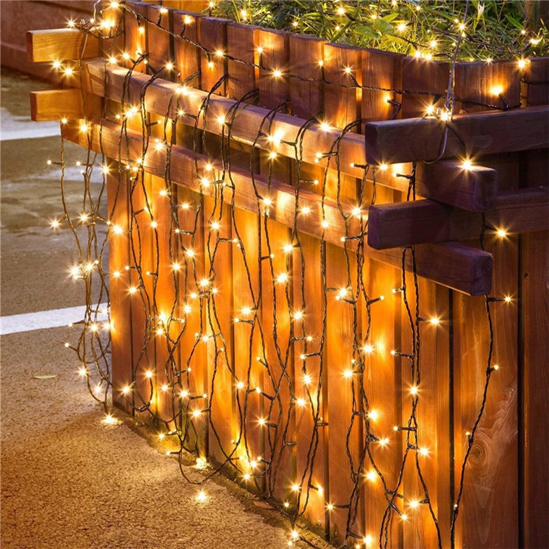 litogo Guirnaldas Luces Exterior Solar, [2 Packs] Cadena de Luces Solares 8 Modos Guirnaldas Luminosas Solar Impermeable Luces LED Solares para Exteriores Jardines,Fiestas,Bodas,Patio(Blanco Cálido
