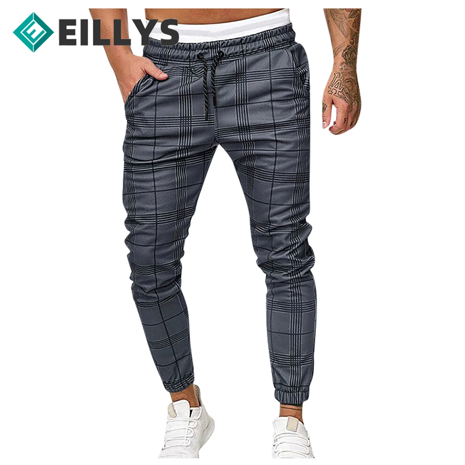 

Men Joggers Casual Pants Fitness Jogging Pants Trouser Track Pant male Casual Bottoms Sport Sweatpants Men Drawstring Sportswear