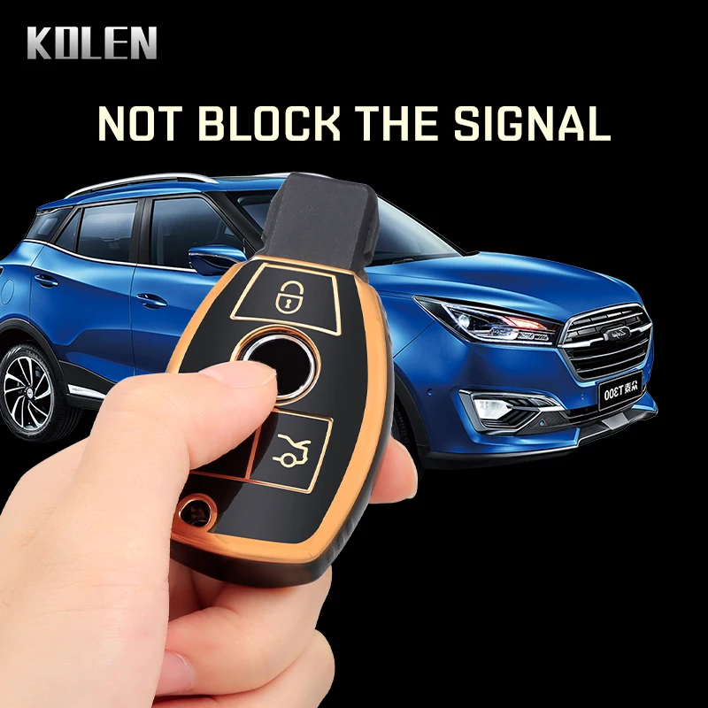TPU Car Remote Key Case Cover Shell Fob For Mercedes Benz A C E S G Class GLA CLA GLK GLC CLS W204 W463 W176 W251 W205 AMG