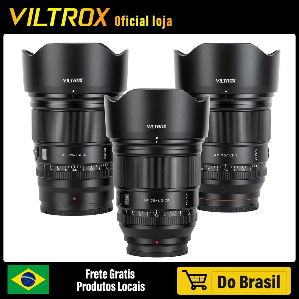 VILTROX 75mm F1.2 PRO Camera Lens Auto Focus Large Aperture
