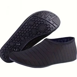 Unisex Quick - Dry Water Shoes - Barefoot, Anti - Slip Beach & Swim Sneakers - 46 - 47 (Black)